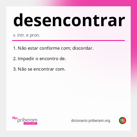 Significado de desencontrar