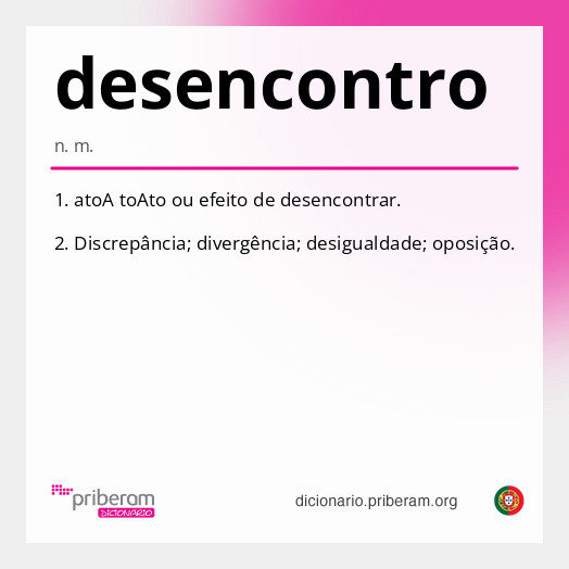 Significado de desencontro