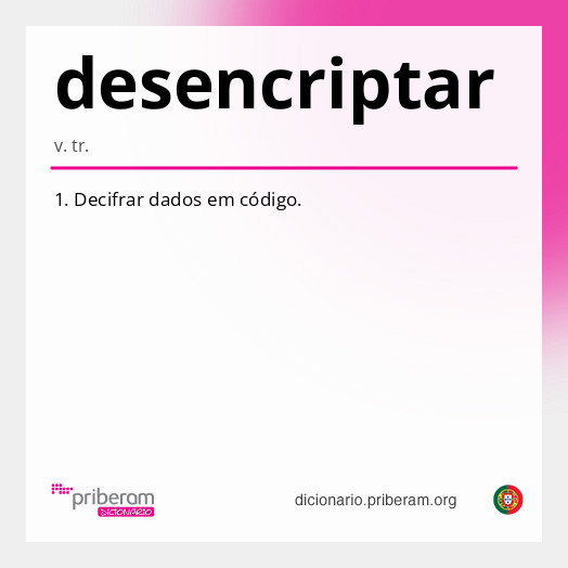 Significado de desencriptar