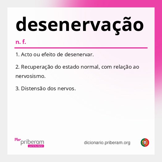 Significado de desenervação