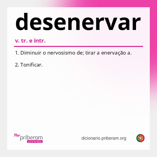 Significado de desenervar