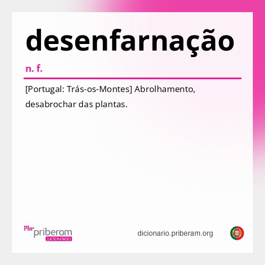 Significado de desenfarnação
