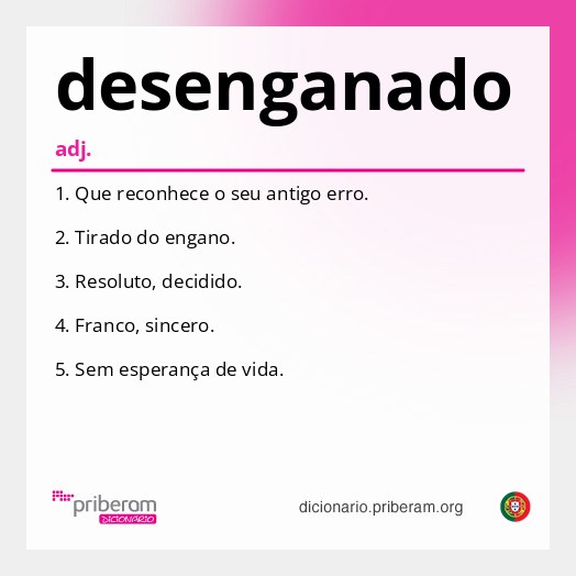 Significado de desenganado