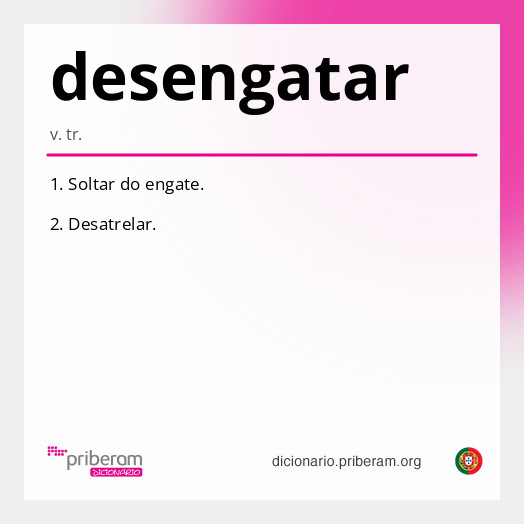 Significado de desengatar