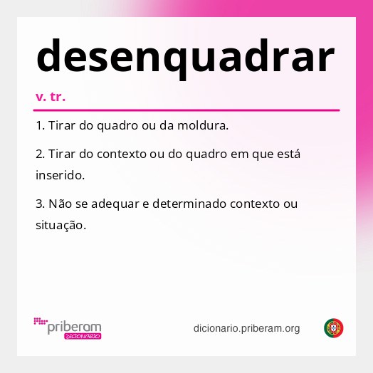 Significado de desenquadrar