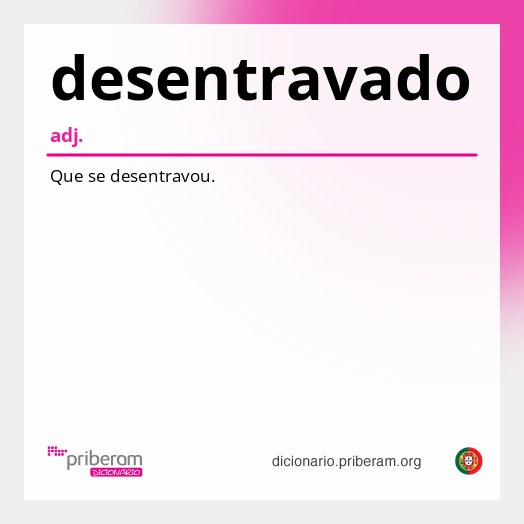 Significado de desentravado