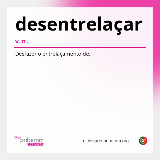 Significado de desentrelaçar