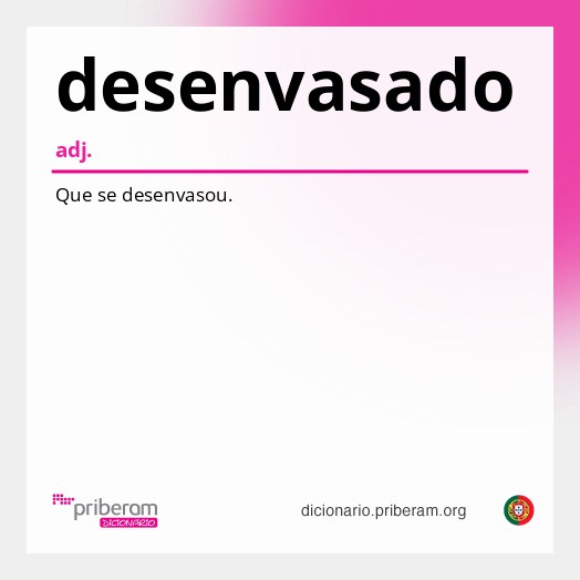 Significado de desenvasado