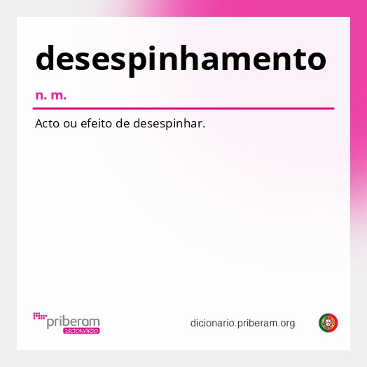 Significado de desespinhamento