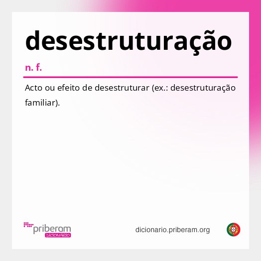 Significado de desestruturação