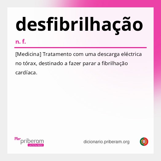 Significado de desfibrilhação