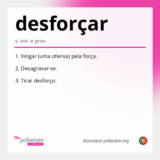 Significado de desforçar