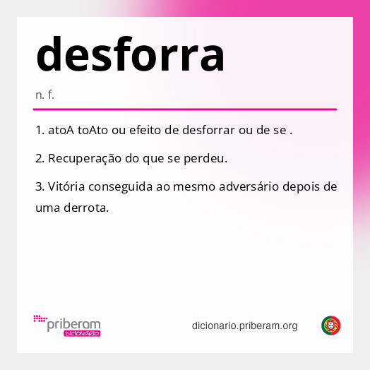 Significado de desforra