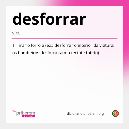 Significado de desforrar