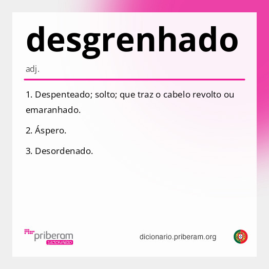 Significado de desgrenhado
