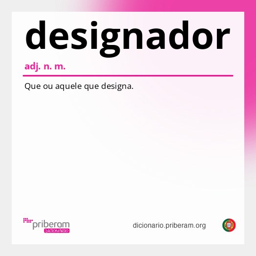 Significado de designador