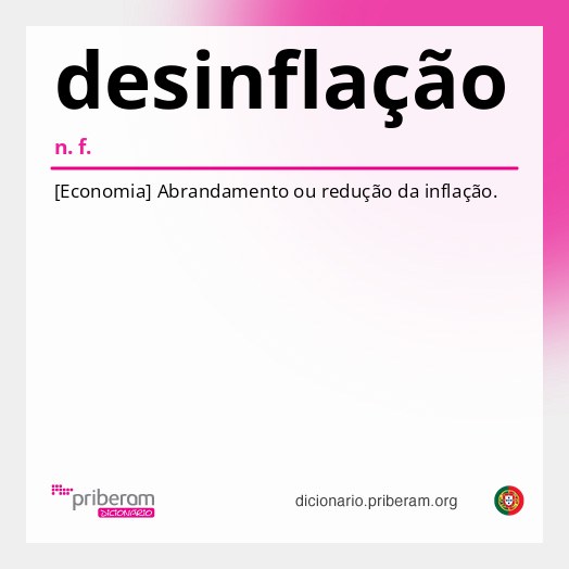 Significado de desinflação