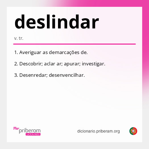 Significado de deslindar
