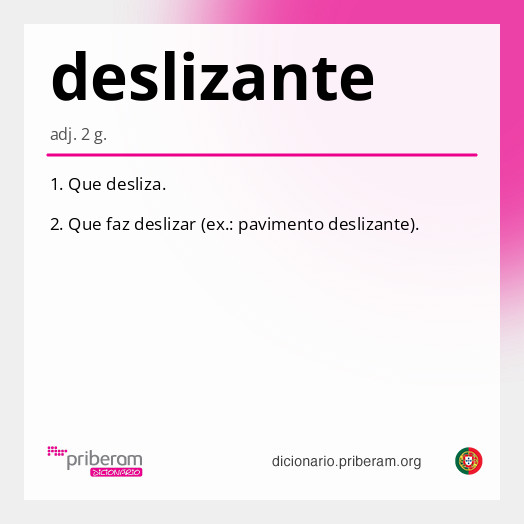 Significado de deslizante