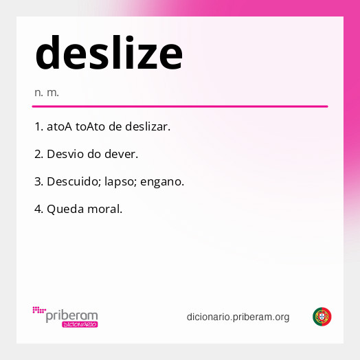 Significado de deslize