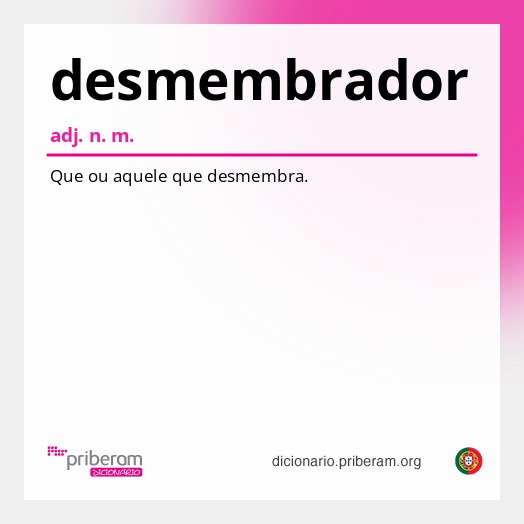Significado de desmembrador