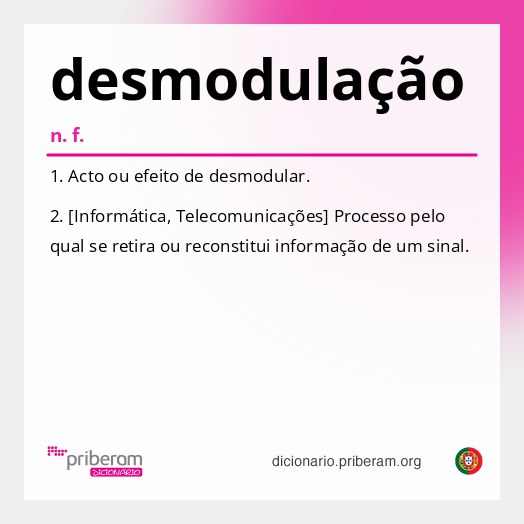 Significado de desmodulação