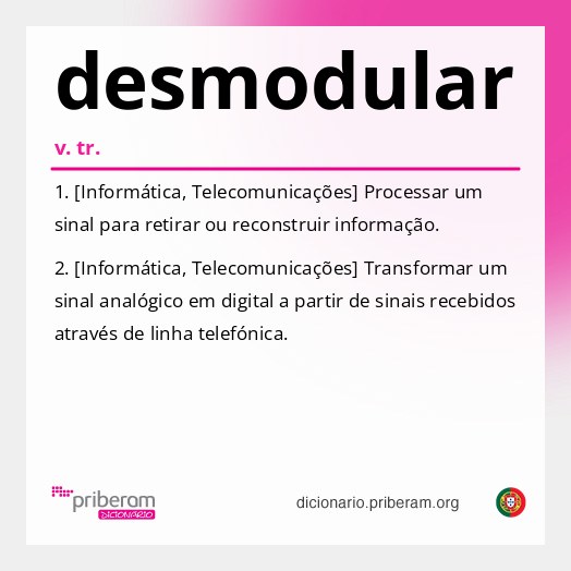 Significado de desmodular