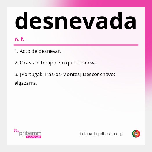 Significado de desnevada