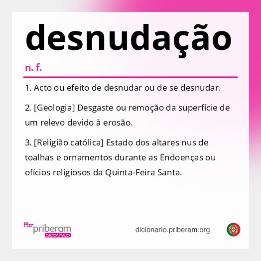 Significado de desnudação