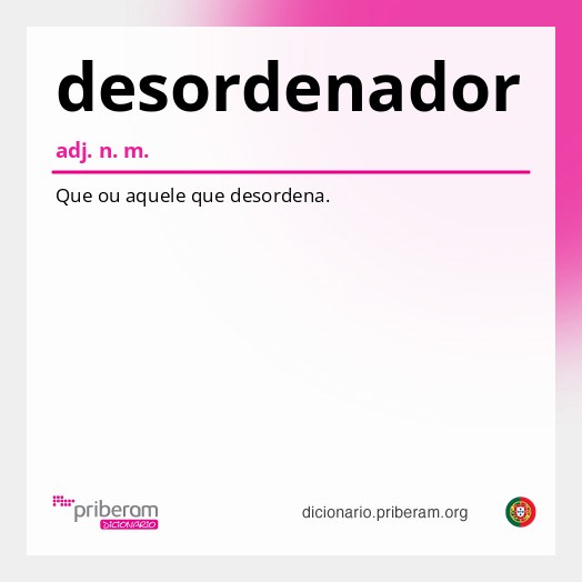 Significado de desordenador