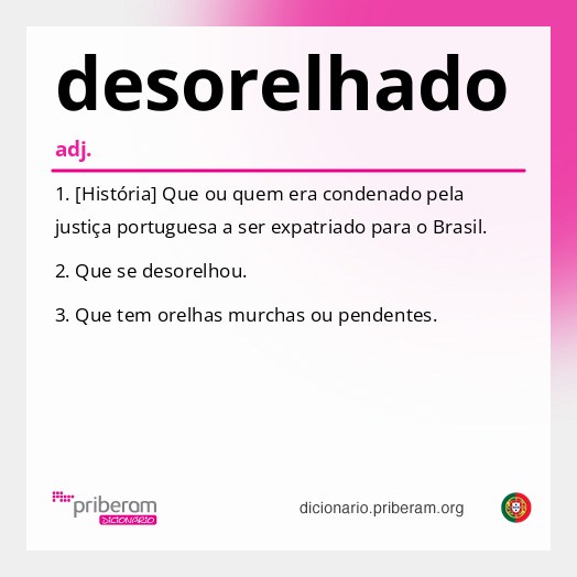 Significado de desorelhado