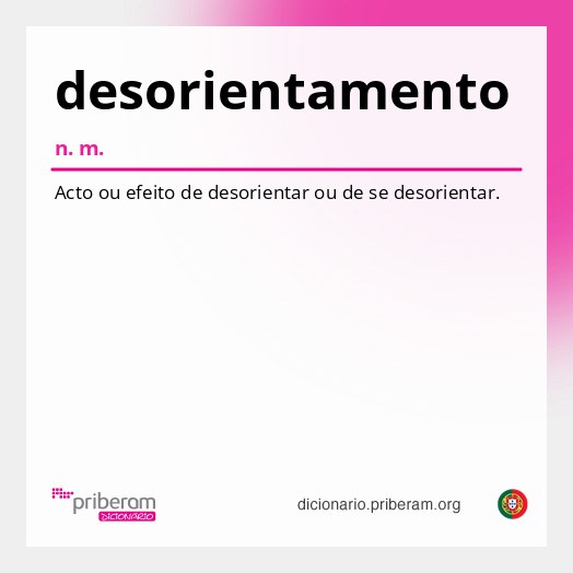 Significado de desorientamento