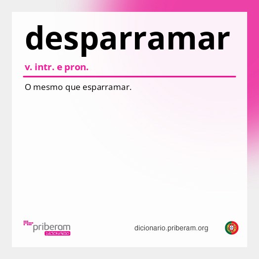 Significado de desparramar