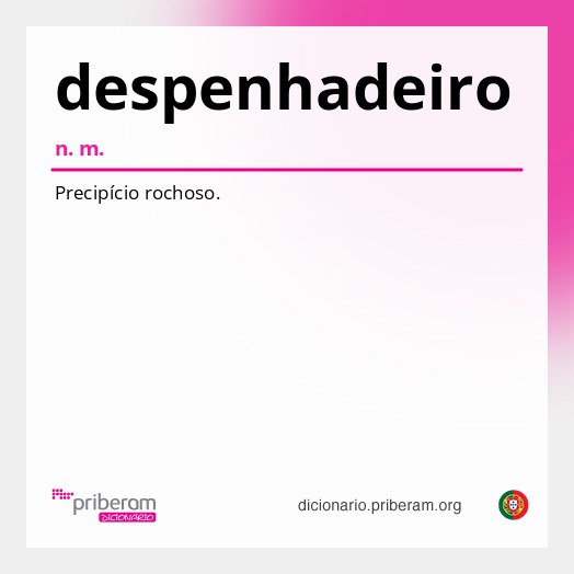 Significado de despenhadeiro