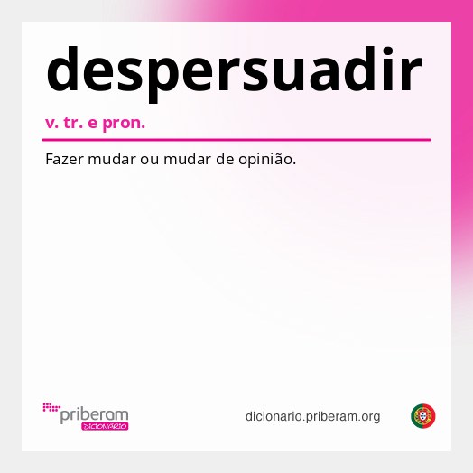 Significado de despersuadir