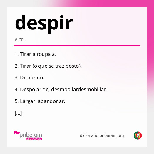 Significado de despir