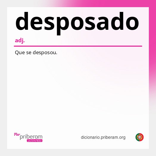 Significado de desposado