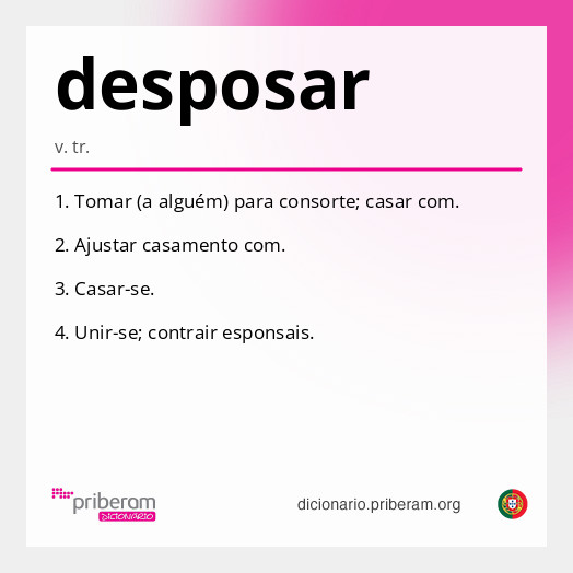 Significado de desposar