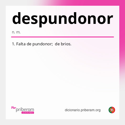 Significado de despundonor