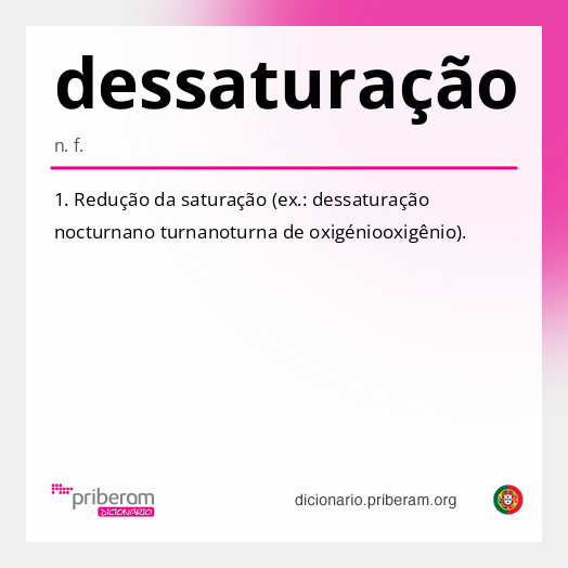 Significado de dessaturação