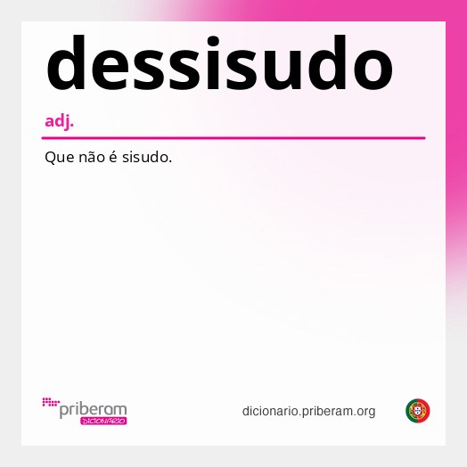 Significado de dessisudo