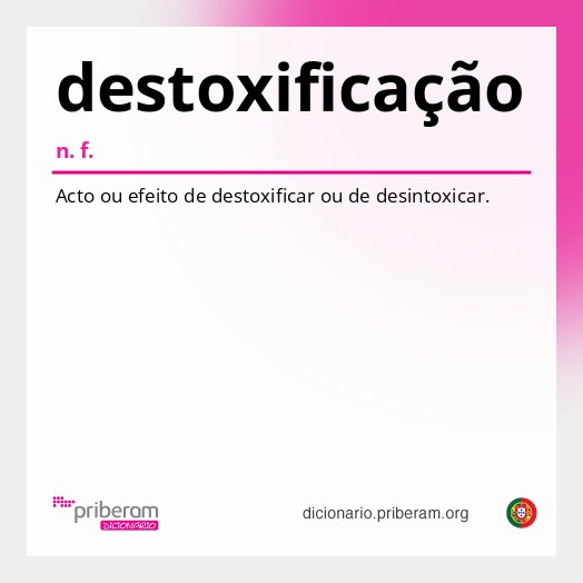 Significado de destoxificação