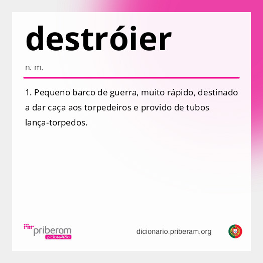 Significado de destróier