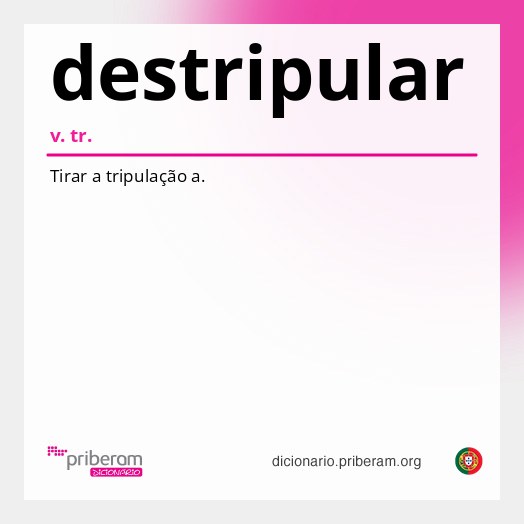 Significado de destripular