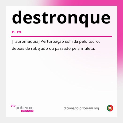 Significado de destronque