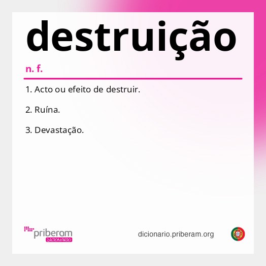 Significado de destruição