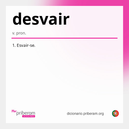 Significado de desvair