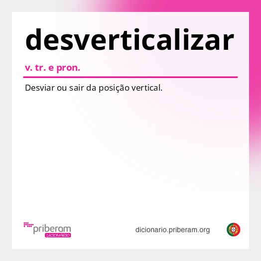 Significado de desverticalizar