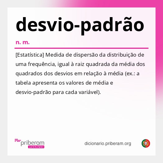 Significado de desvio-padrão