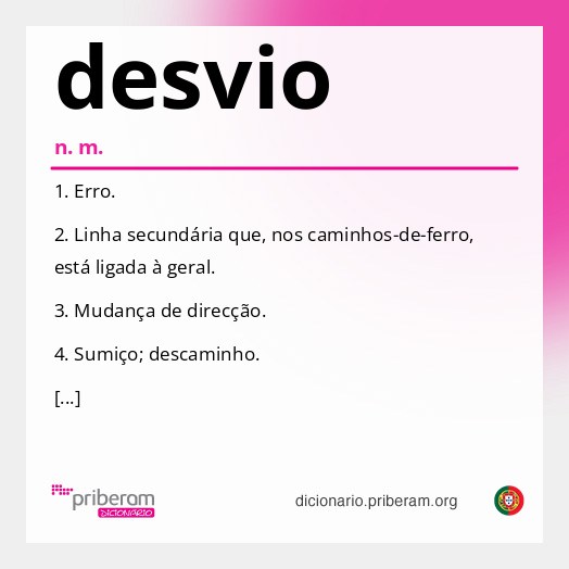 Significado de desvio